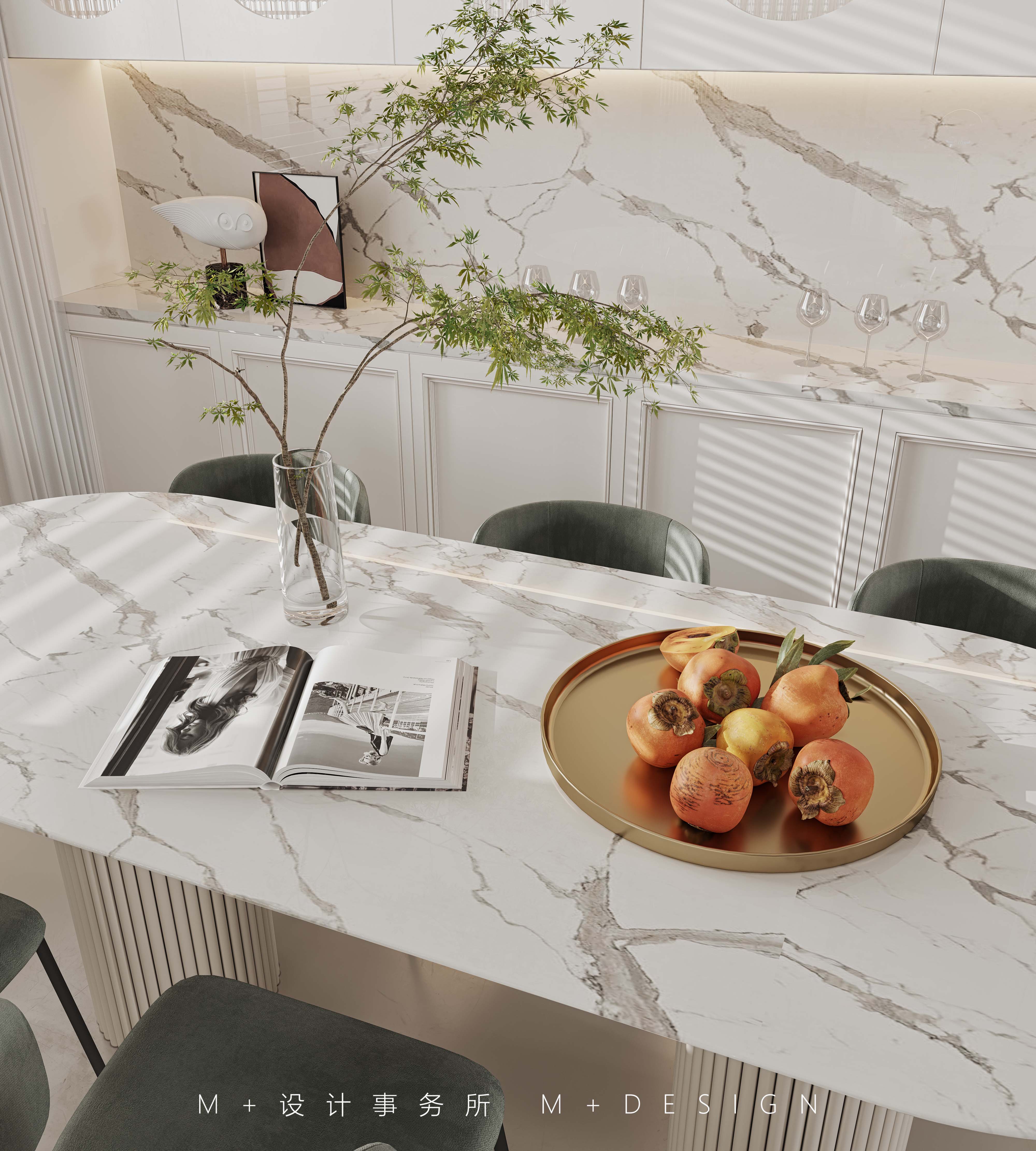 乾元国际 120㎡奶油法式风丨中国兰州丨长沙美加空间创意设计事务所-24