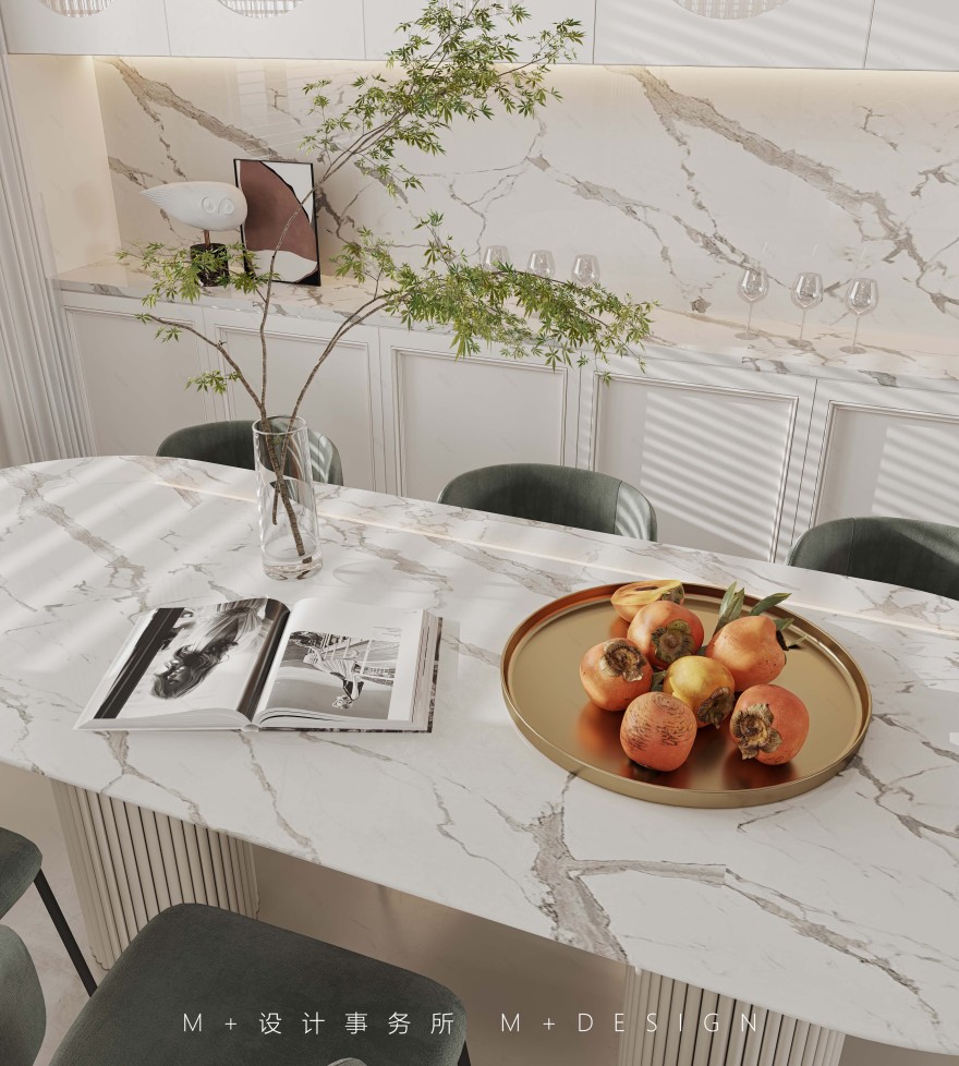 乾元国际 120㎡奶油法式风丨中国兰州丨长沙美加空间创意设计事务所-24