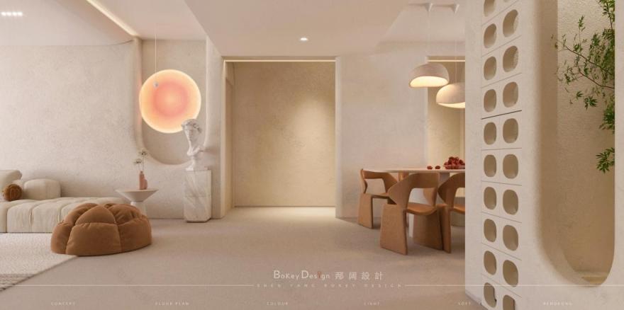 微甜侘寂风家居设计-14