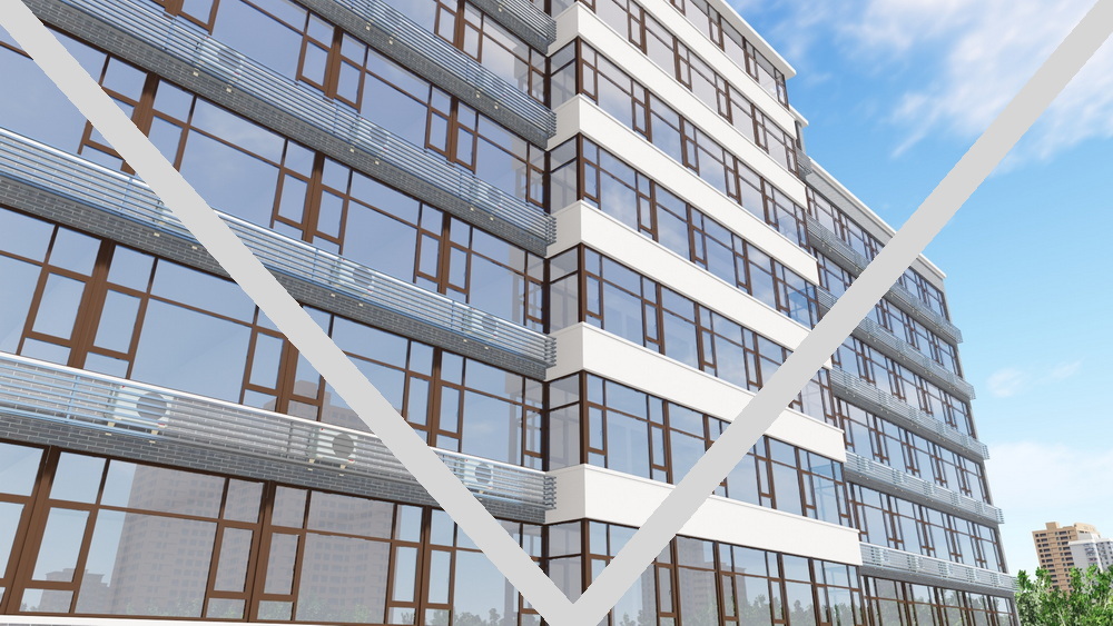 建筑门窗外观效果图F1278-4