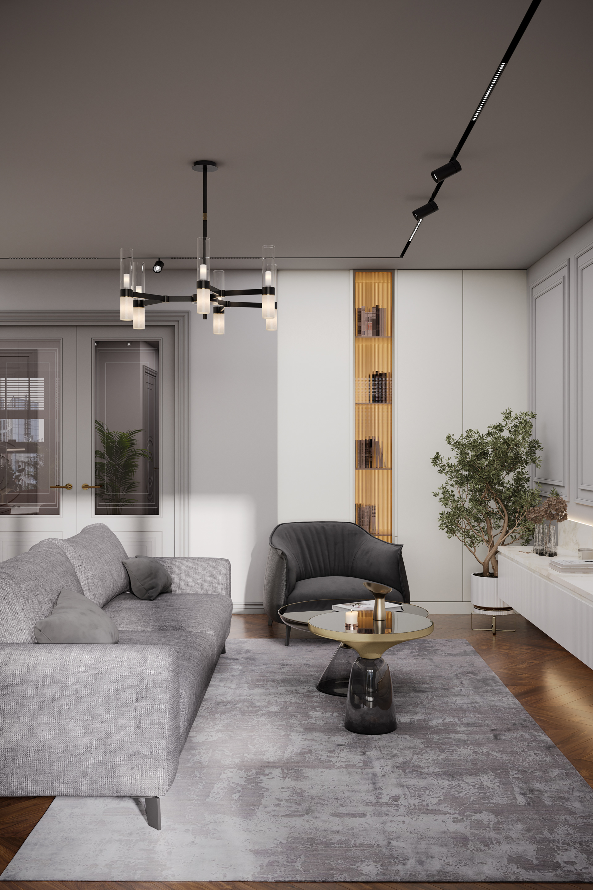 ЖК "RiverSky" 三室公寓可视化项目丨俄罗斯莫斯科-6