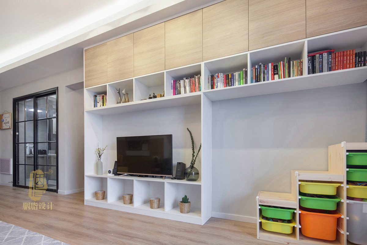 广州亚运城 121 平米北欧风之家 | 原木与色彩的美丽碰撞-25