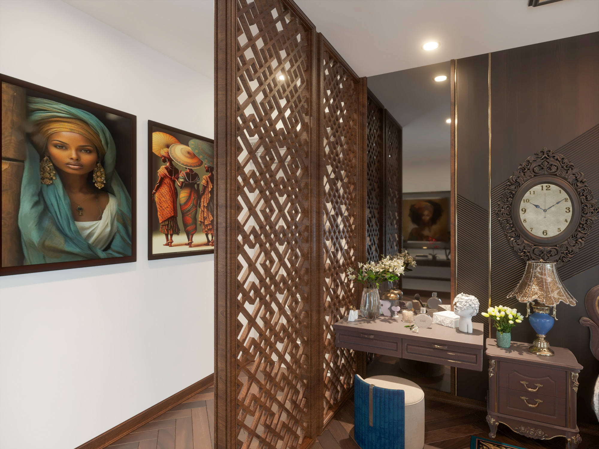 3D Interior Bedroom Neo Classic-5