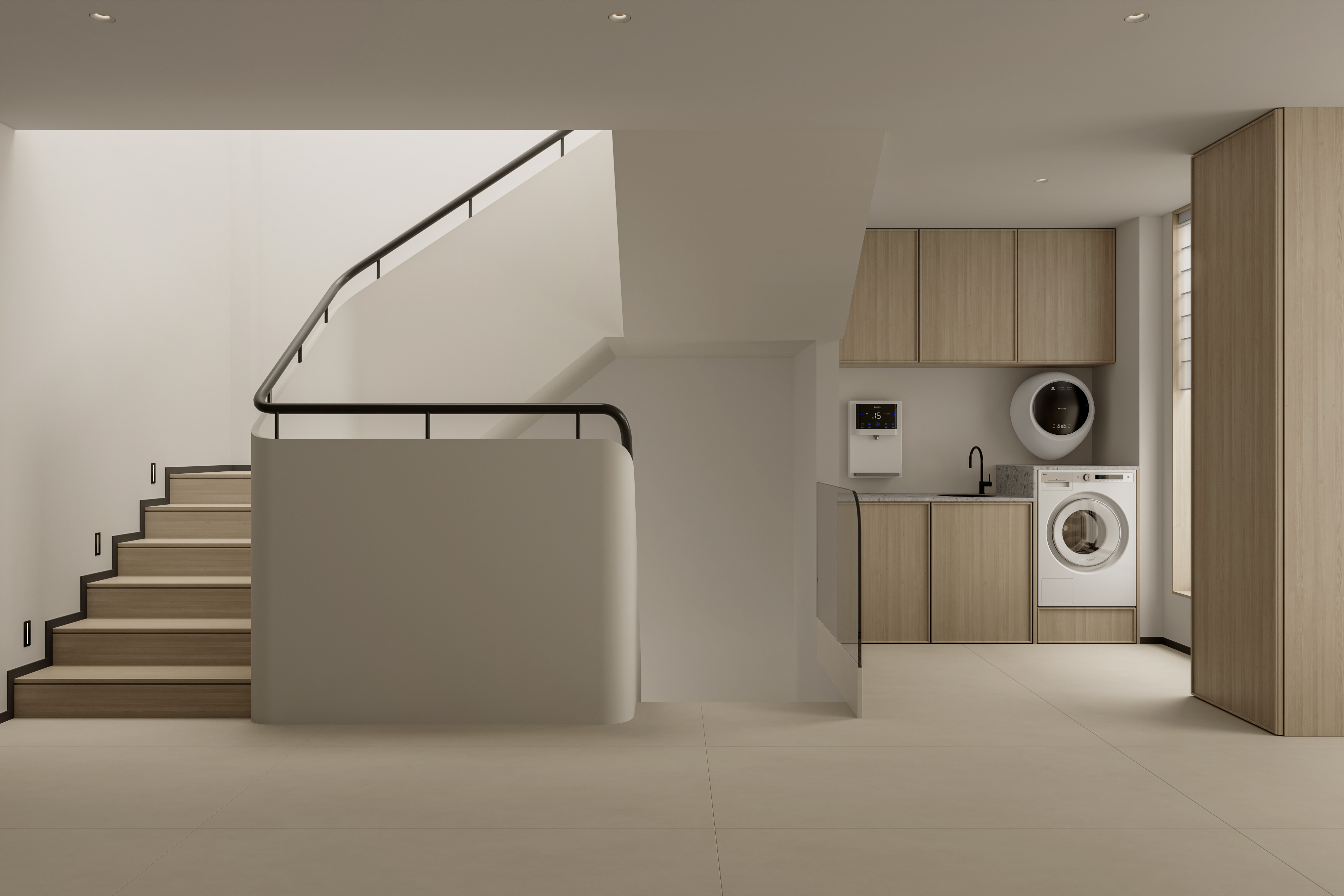 绘感视觉设计——奶油风客餐厅别墅案例-11