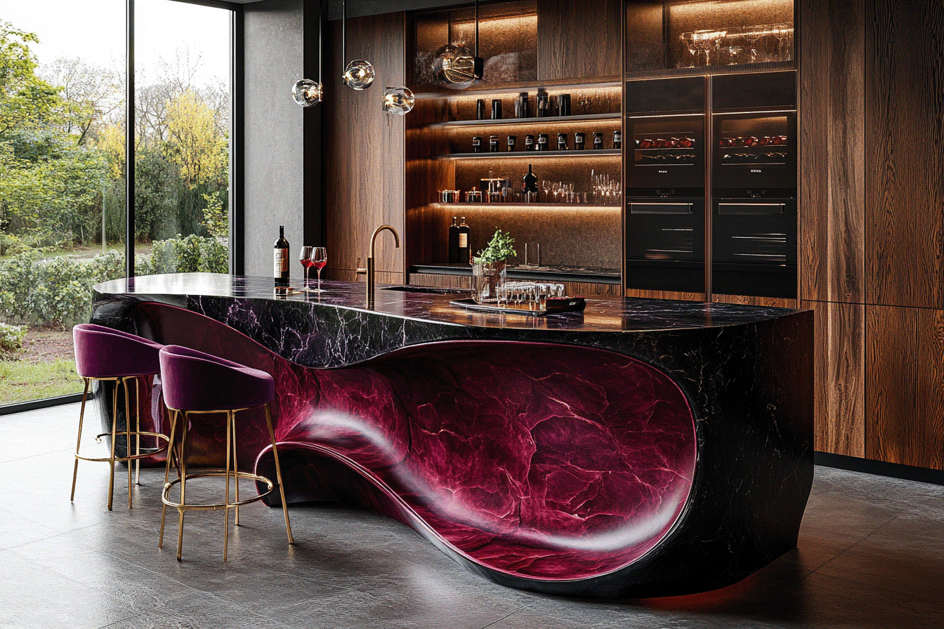 Extraordinary Bespoke Kitchen Islands by AICI-90