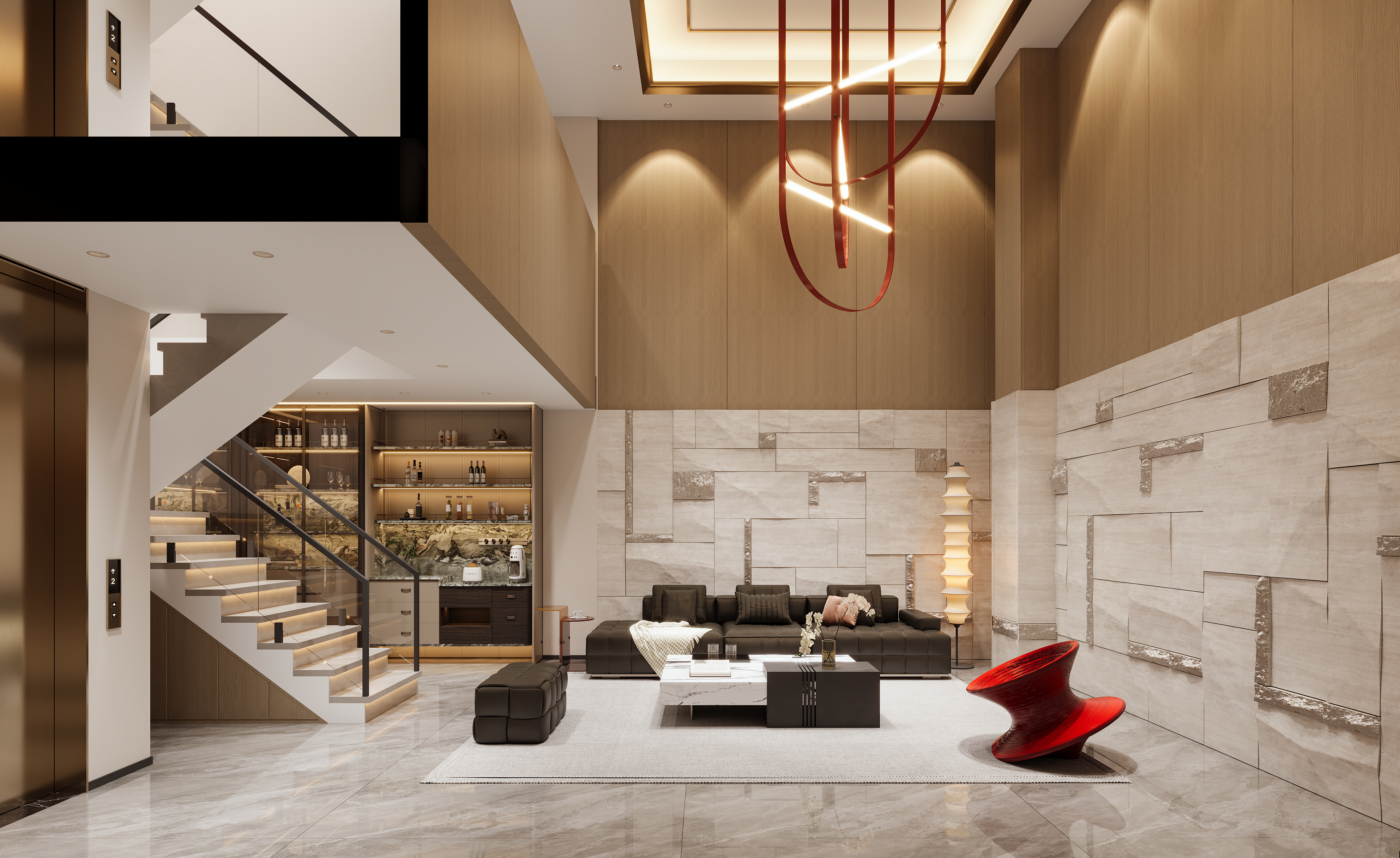 首创禧瑞阅府别墅公区设计-5
