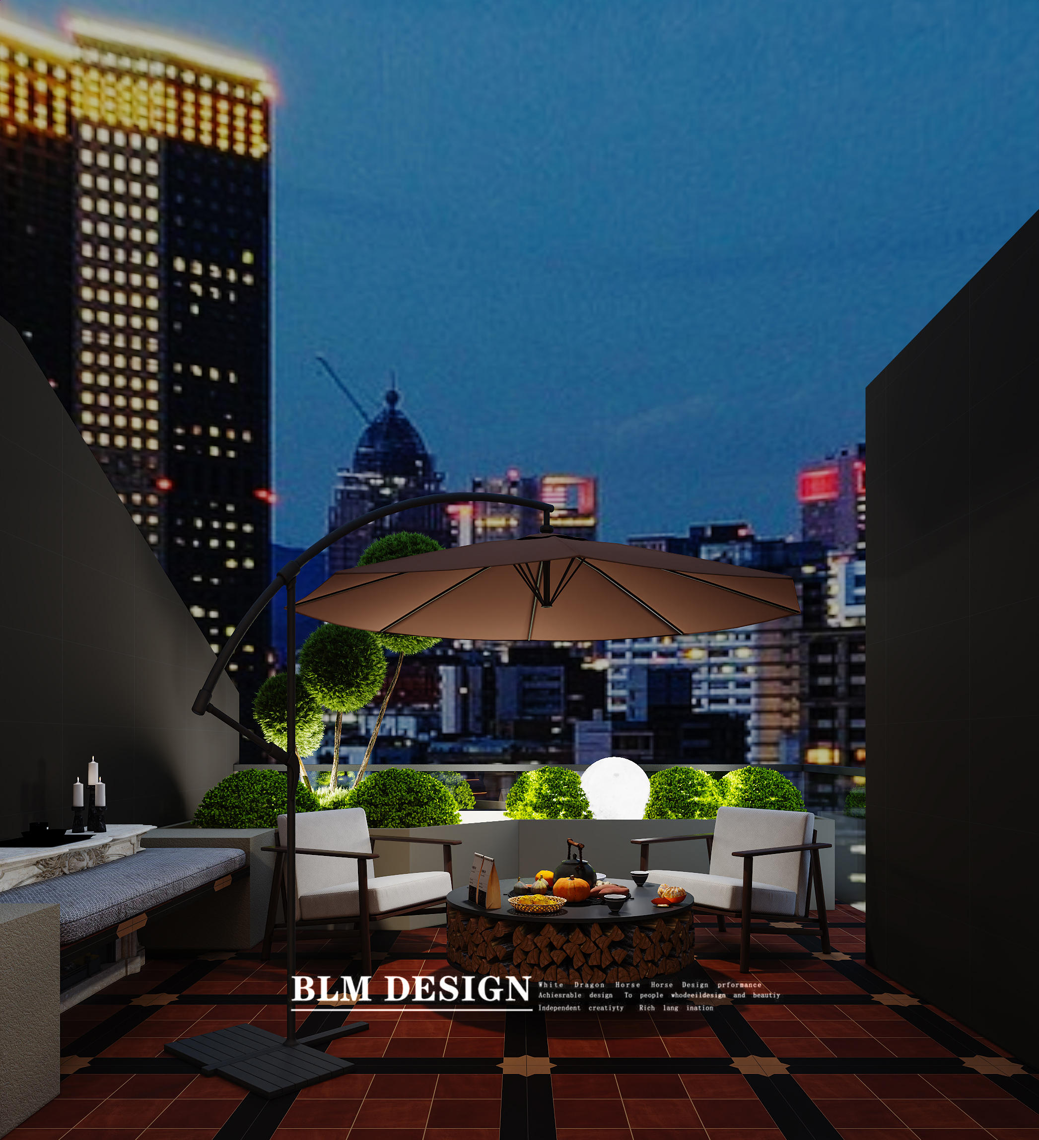 美式复古家装效果图案例-9