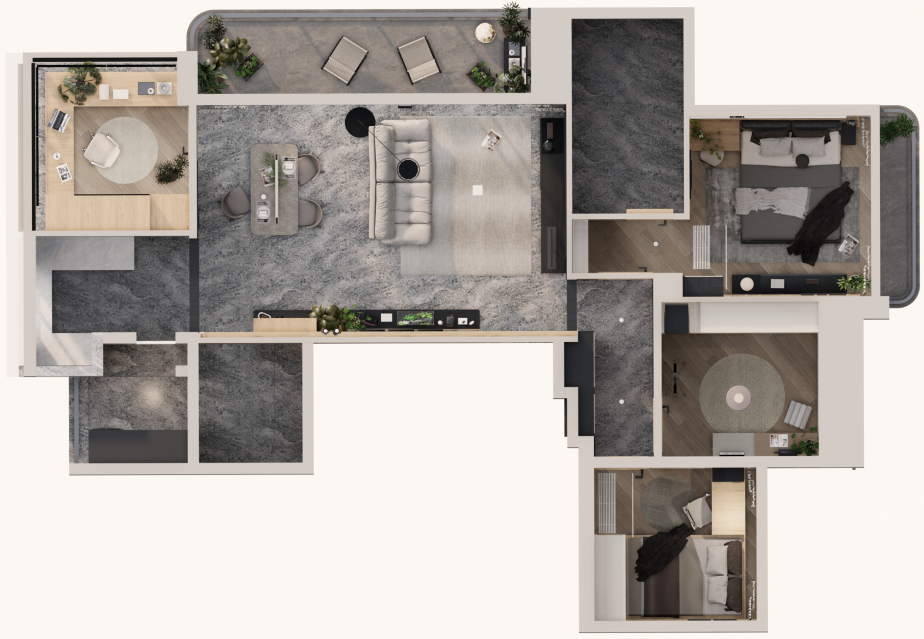 内舍软装丨143㎡意式原木风，光的走向，决定了家的节奏。-30