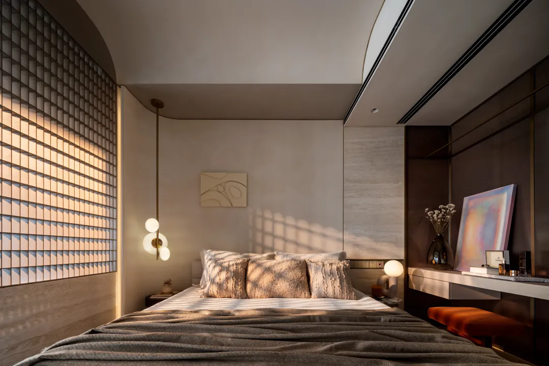 100㎡“静奢风”天际样板间设计，满满的高级感丨唐忠汉-14