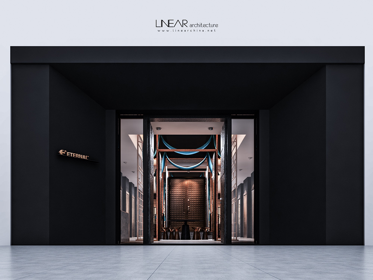 六重金属门 | 框体分隔的创意空间设计-1