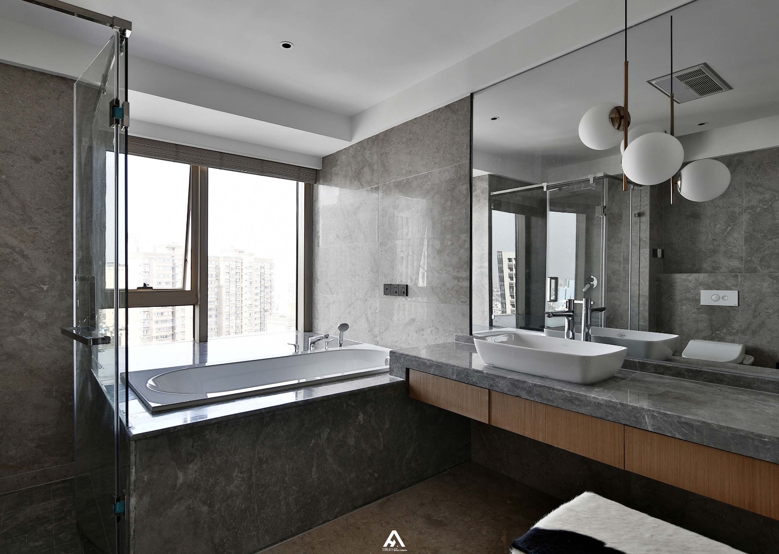 140㎡沉稳灰色系家居  阿鹤设计-37