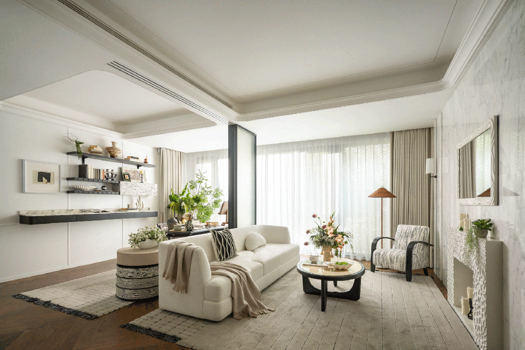 CLV设计x首发|法式中古风隐奢生活典范—建总流花溪样板房-9