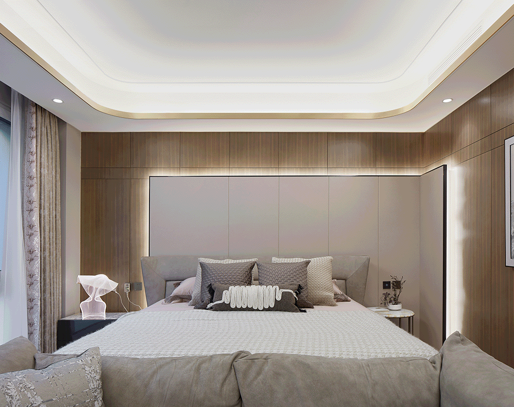 尚层实景|新中式下的对称美学  洞见1000㎡别墅的空间风骨-11