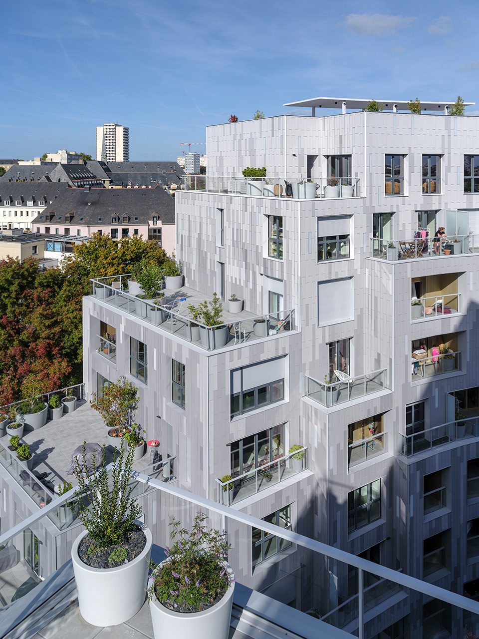 法国雷恩 Ascension Paysagère 住宅综合体 | 绿色河畔的高密度建筑设计-45