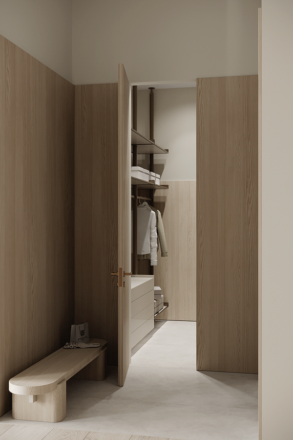 奶油色调的宁静家园丨Zeworkroom Studio-68