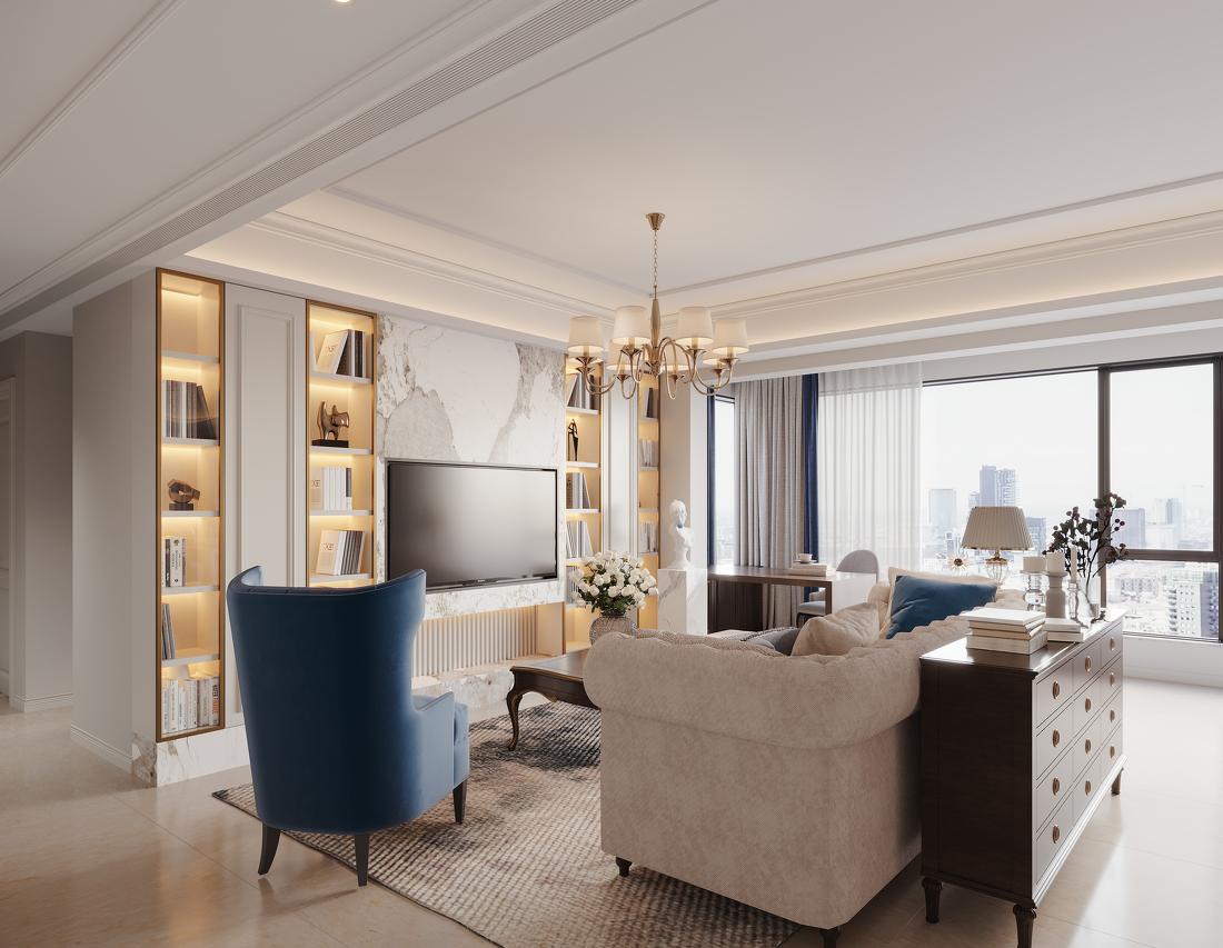 194㎡跃层美式，中西结合的完美搭配-2