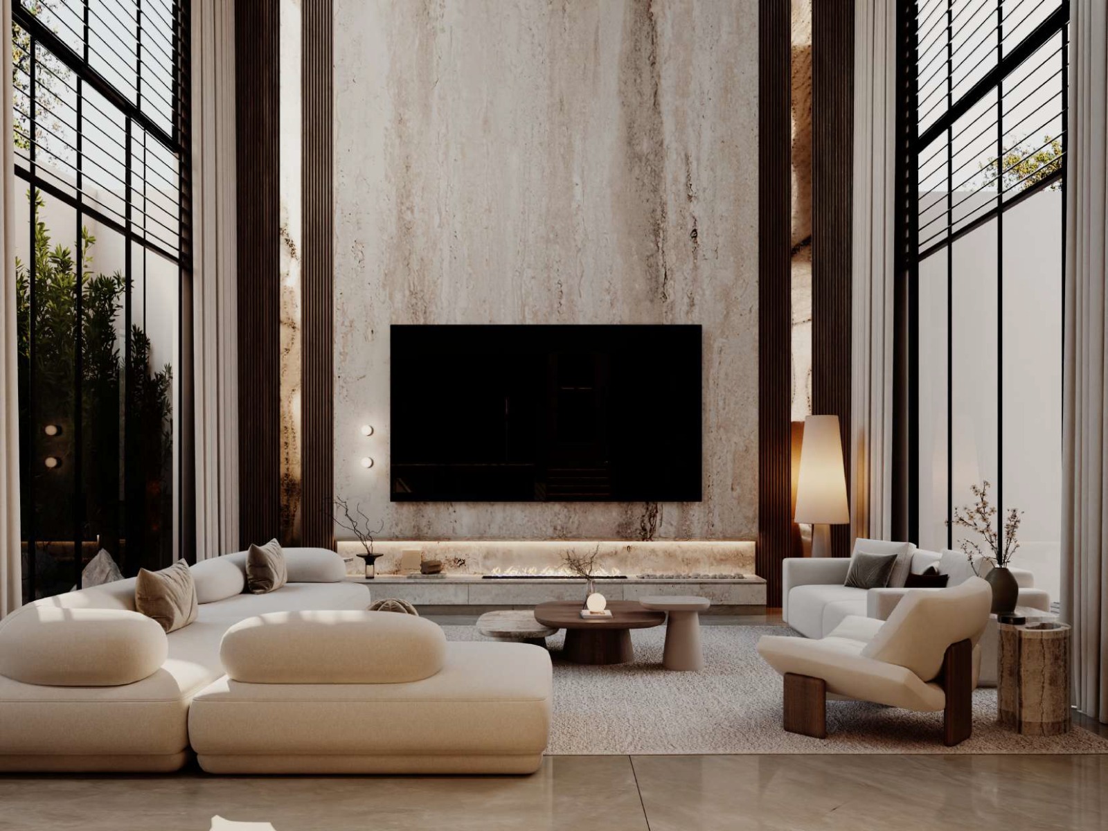 Reception & Dining design villa-10