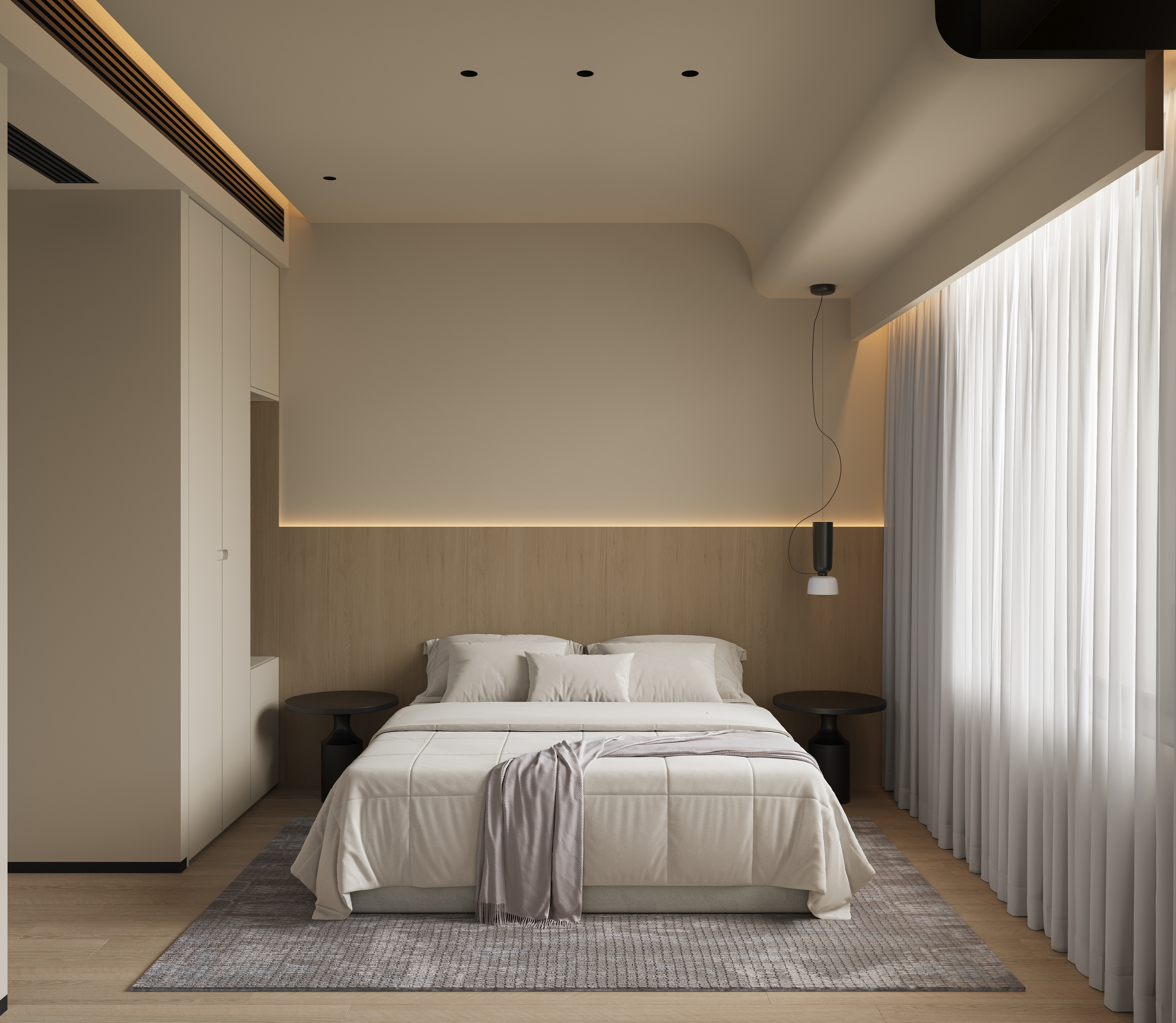 奶油原木客餐厅  家装-12