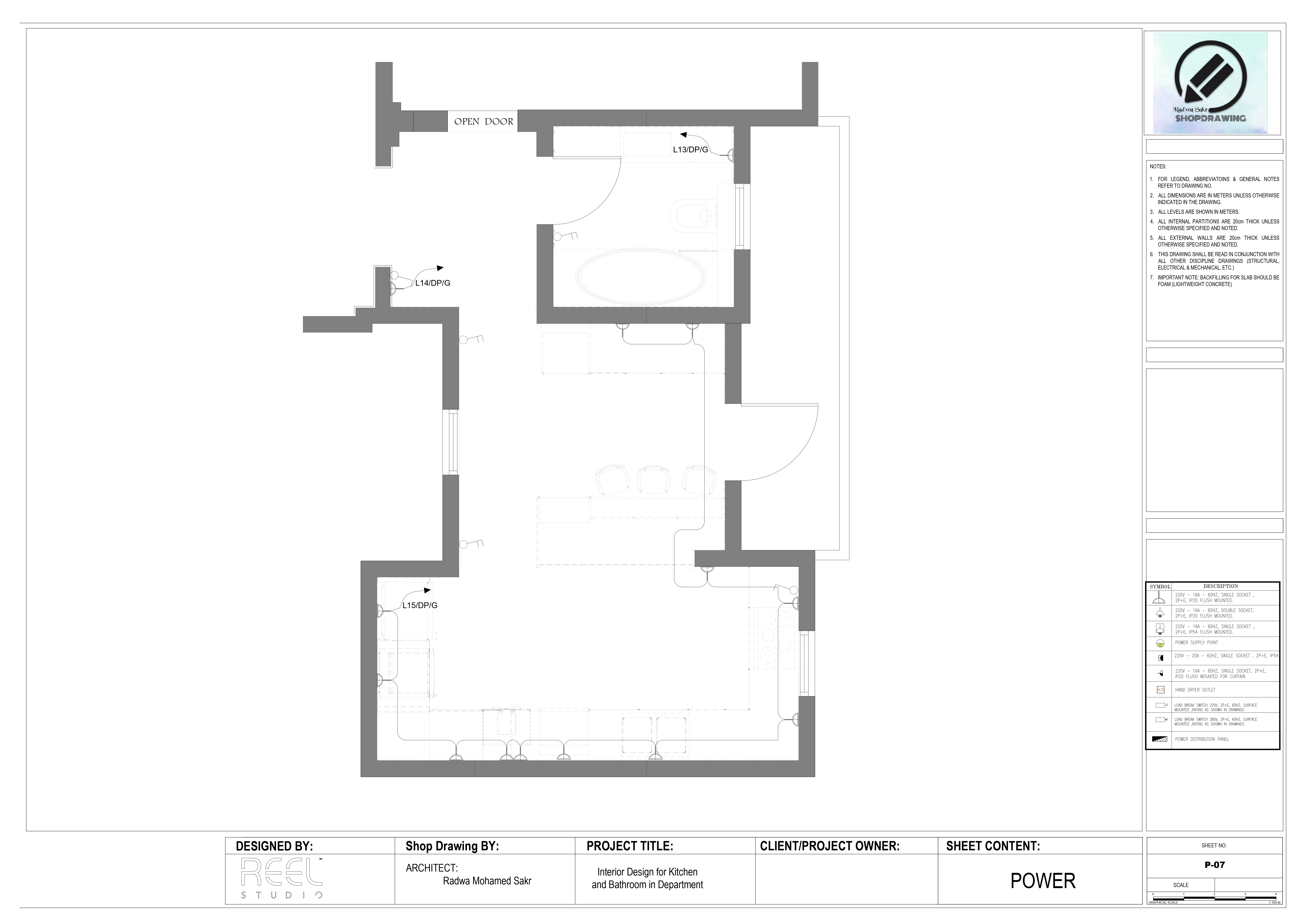 厨房和浴室施工图丨埃及开罗丨Reel Studio-10