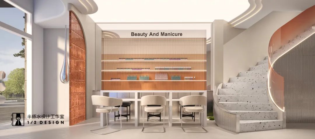 美容理发店精致设计丨半杯水工作室-38