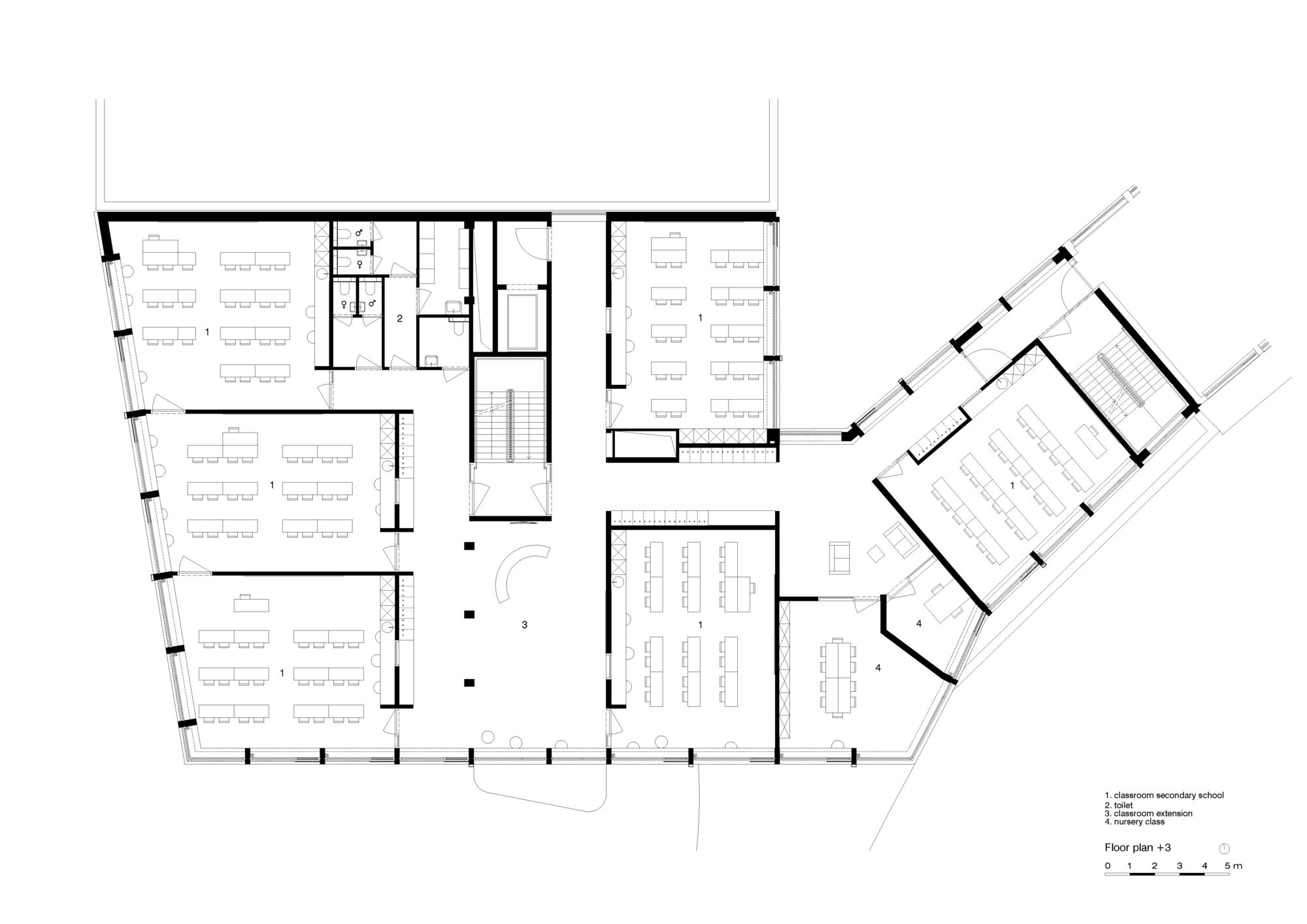 Paridaens 学校校园扩建丨比利时丨LAVA Architecten-42