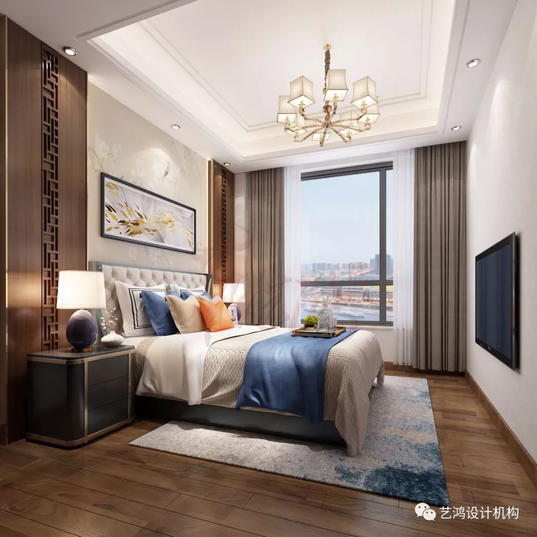 新中式风格高档住宅设计,传统与现代的完美融合-19