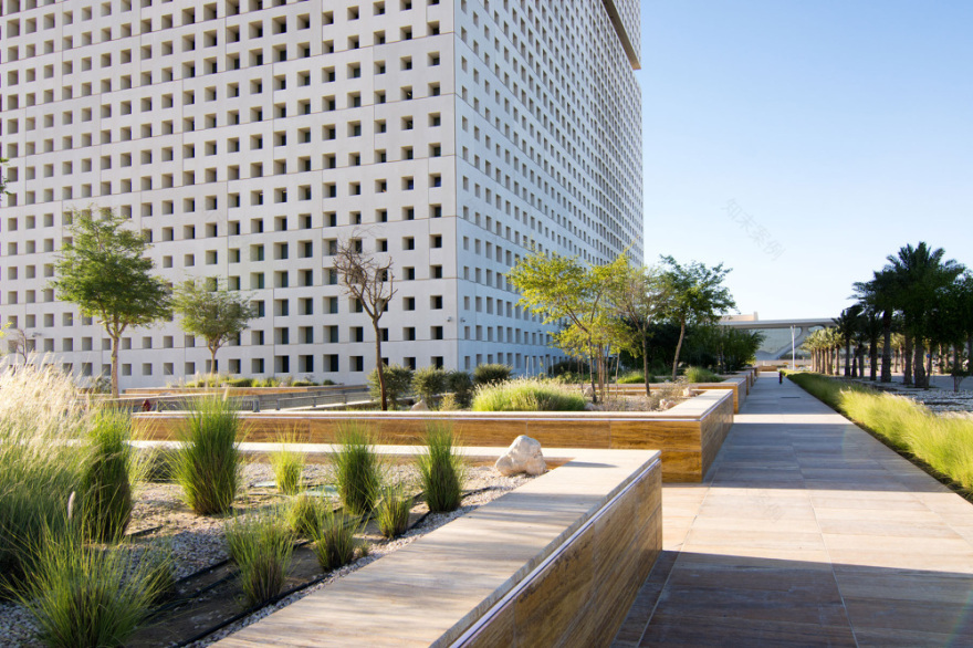 卡塔尔基金会总部·绿色生态的空中花园-6