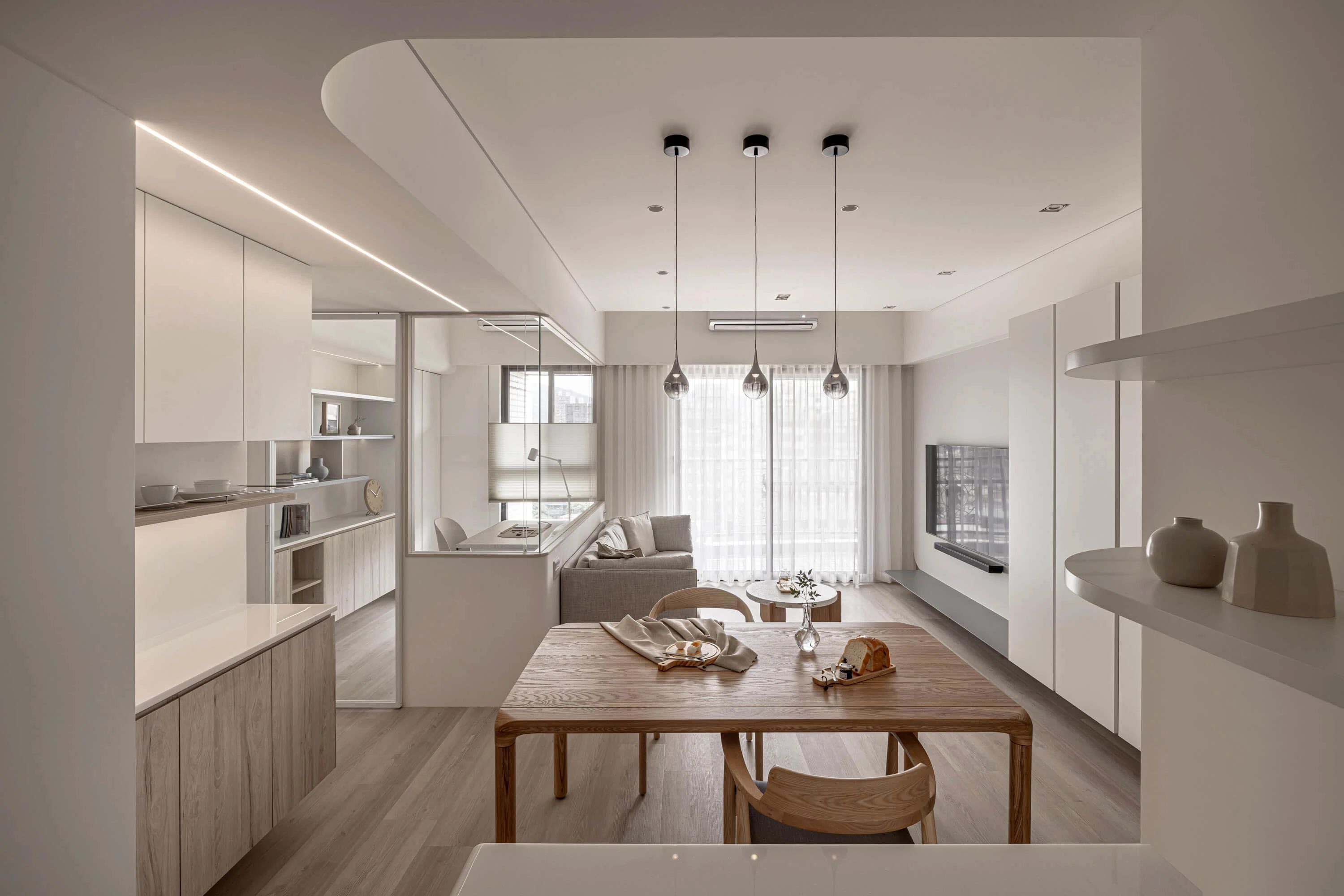 温润奶油风居家空间丨寓子设计-42