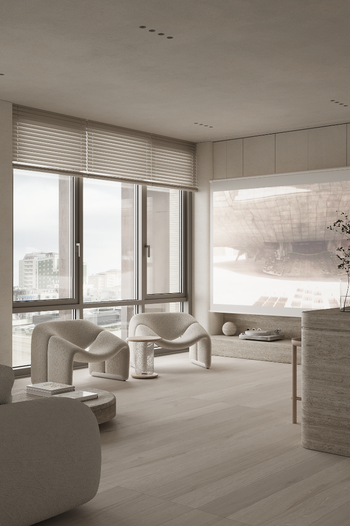 96㎡ 奶油侘寂风-5