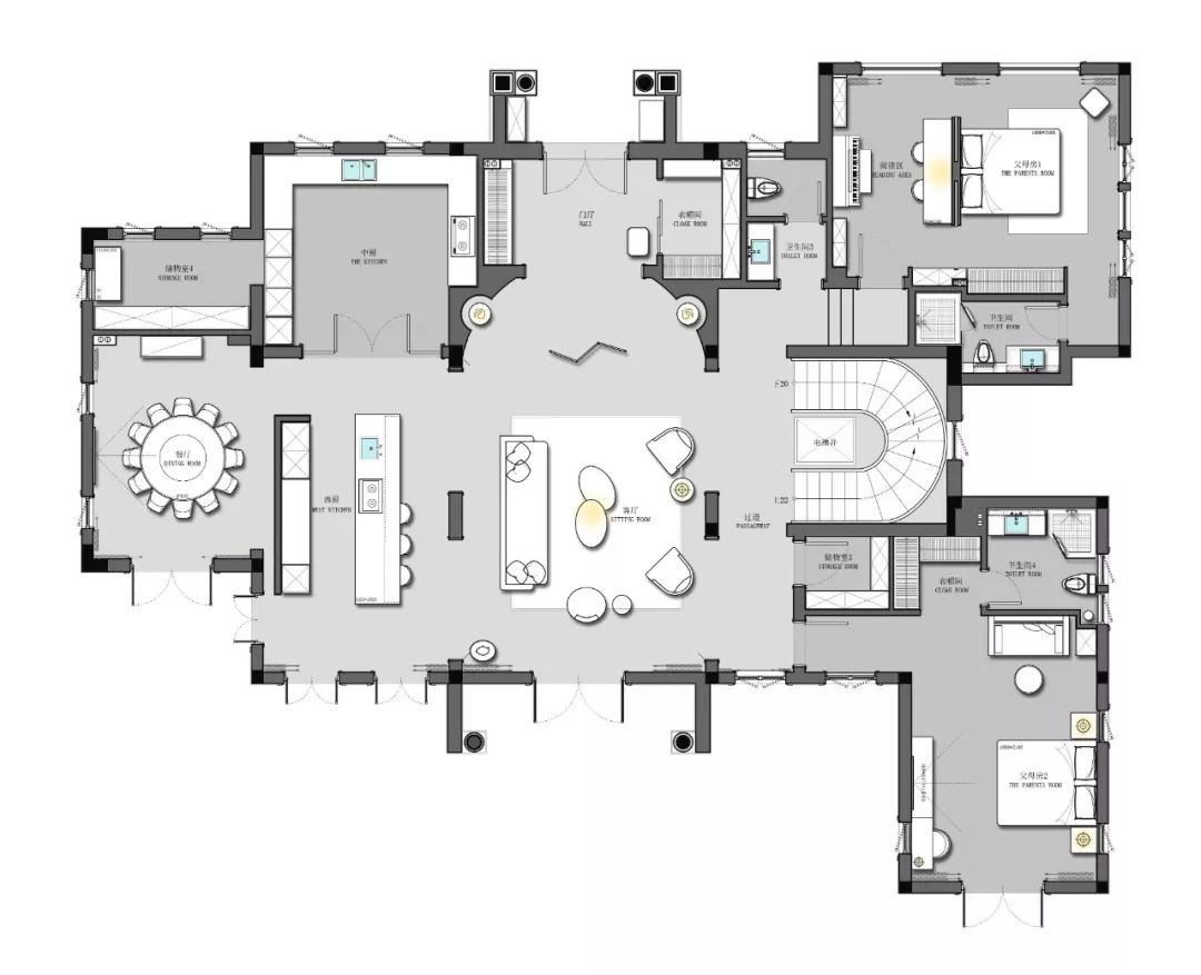 法式现代风独栋别墅，优雅与时尚的完美融合-20