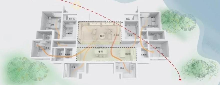 深圳薄荷设计五室二厅丨中国深圳丨深圳薄荷室内设计-8