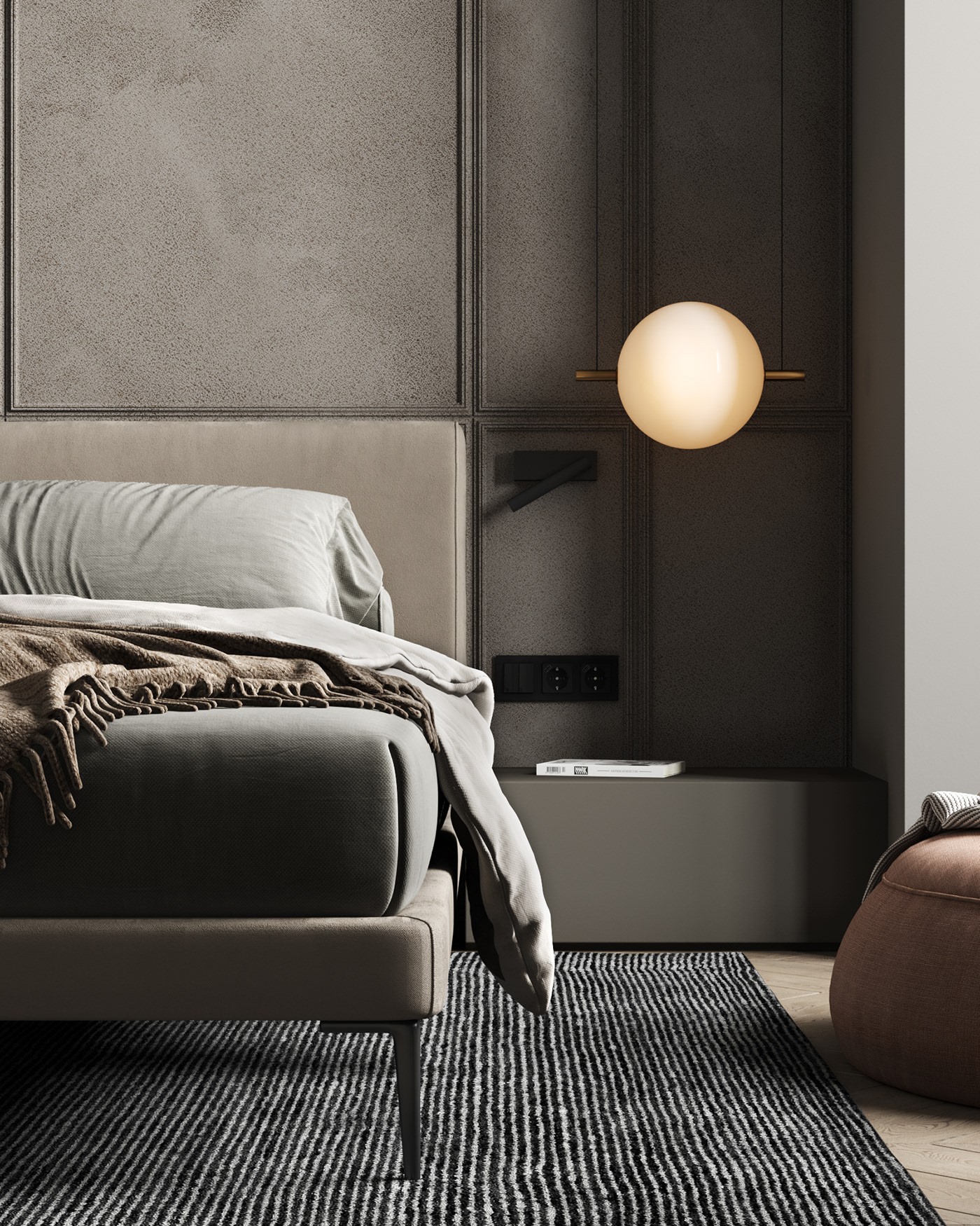 74.8㎡灰色系公寓设计 既精致又舒适-6