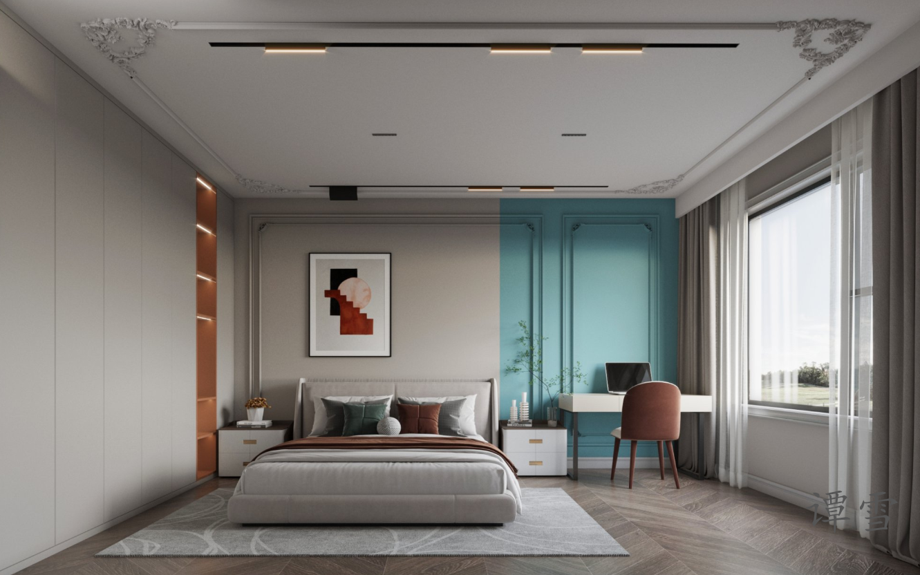 现代轻奢别墅设计，空间融合的优雅魅力-9