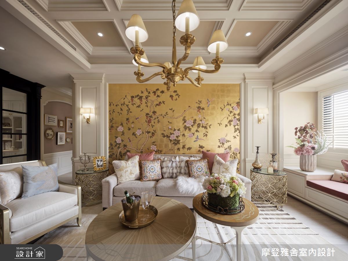摩登雅舍·87老屋翻新法式輕洛可可風精品飯店宅丨摩登雅舍室内设计-12