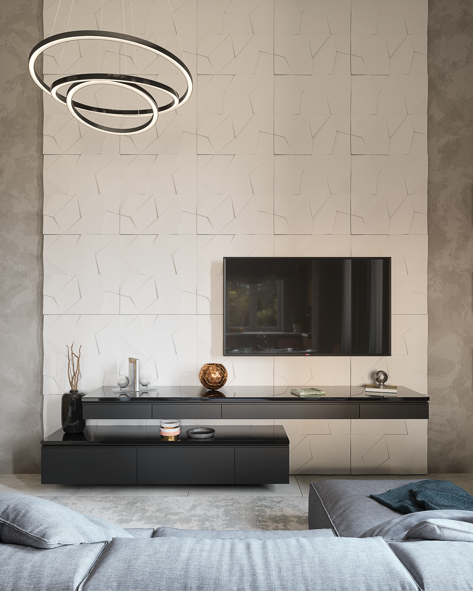 Living room in a detached house-5