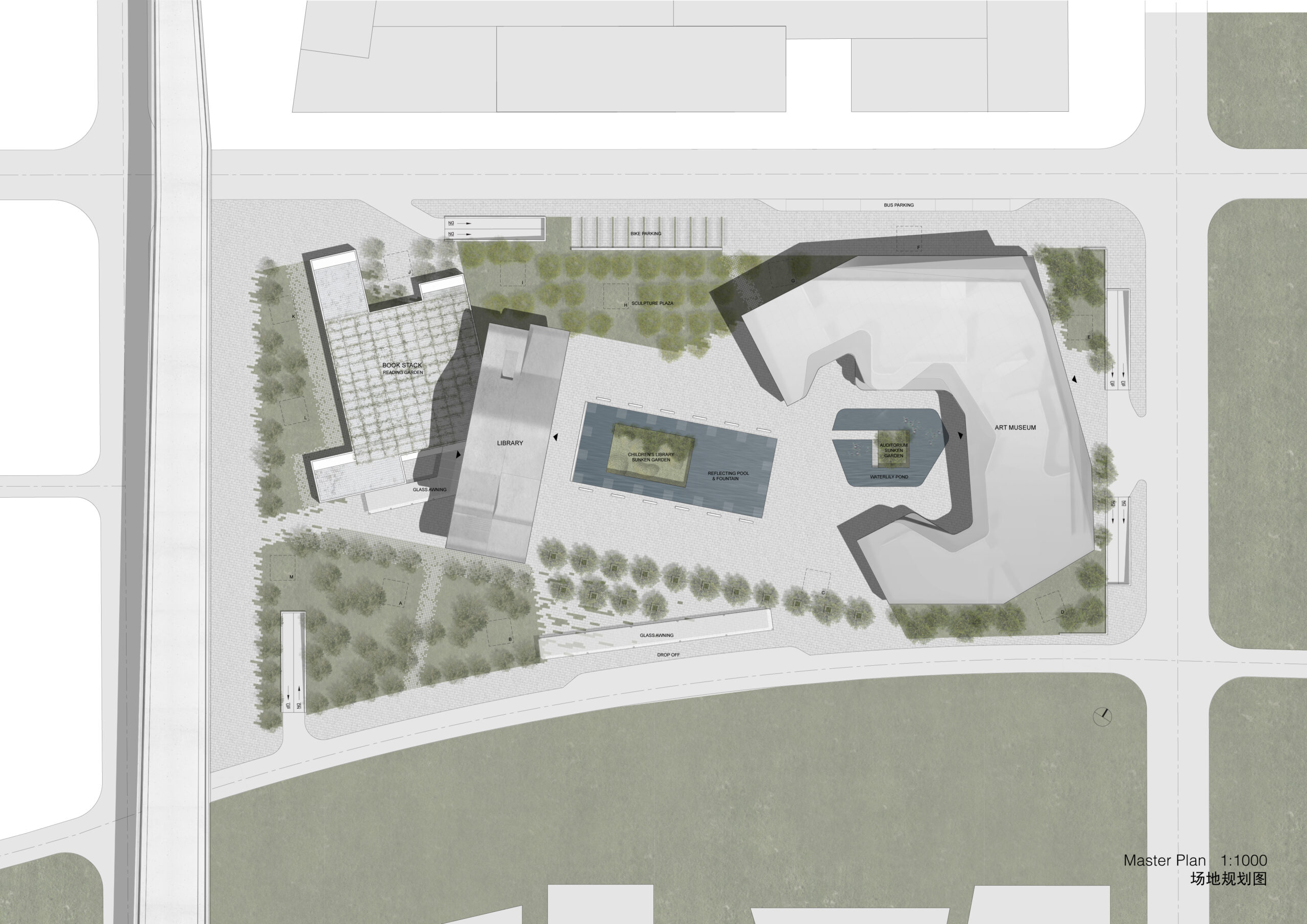 深圳美术馆和图书馆丨中国深圳丨Steven Holl Architects-6