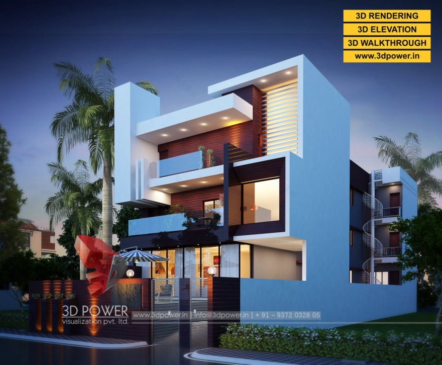 3d bungalow designs best architectural rendering services-2