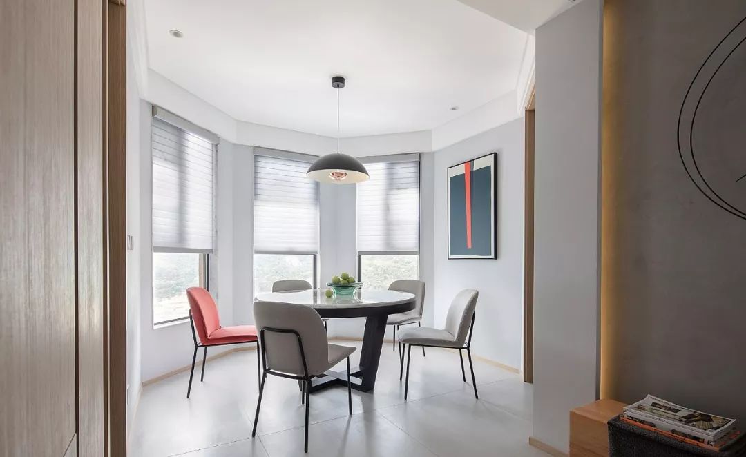 145㎡清新原木公寓，几何线条打造通透空间-47