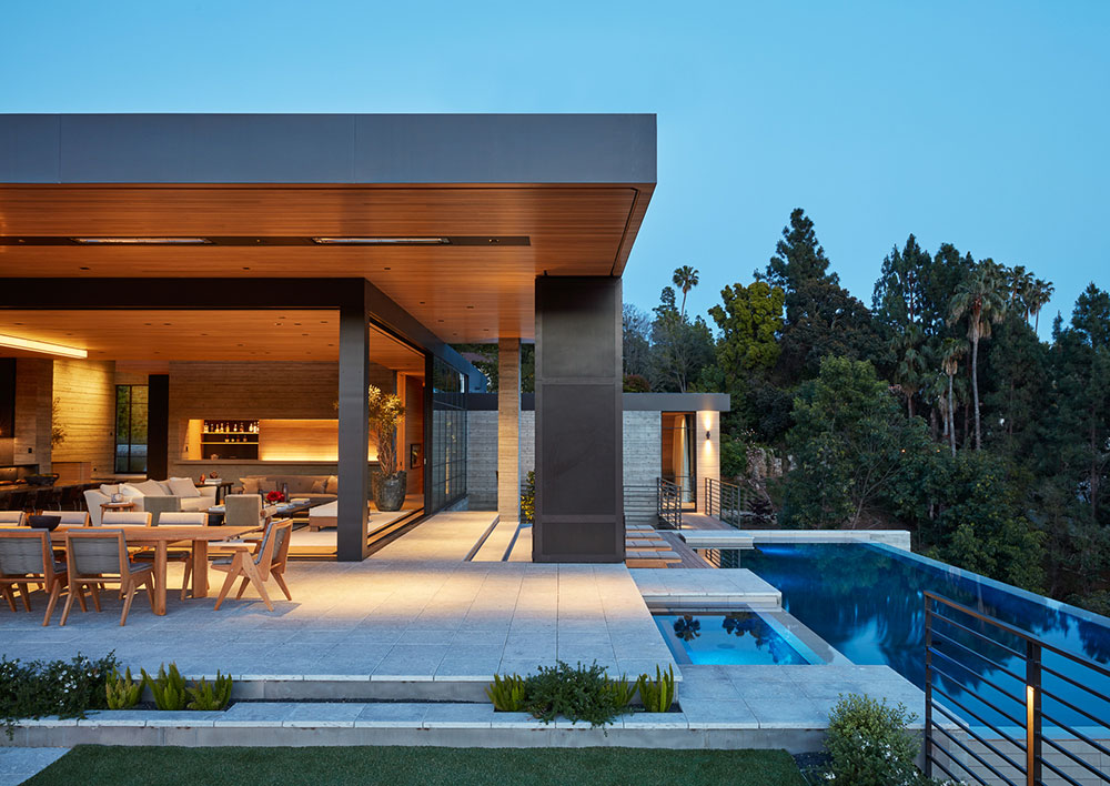 加州圣塔莫尼卡山巅现代豪华别墅-3