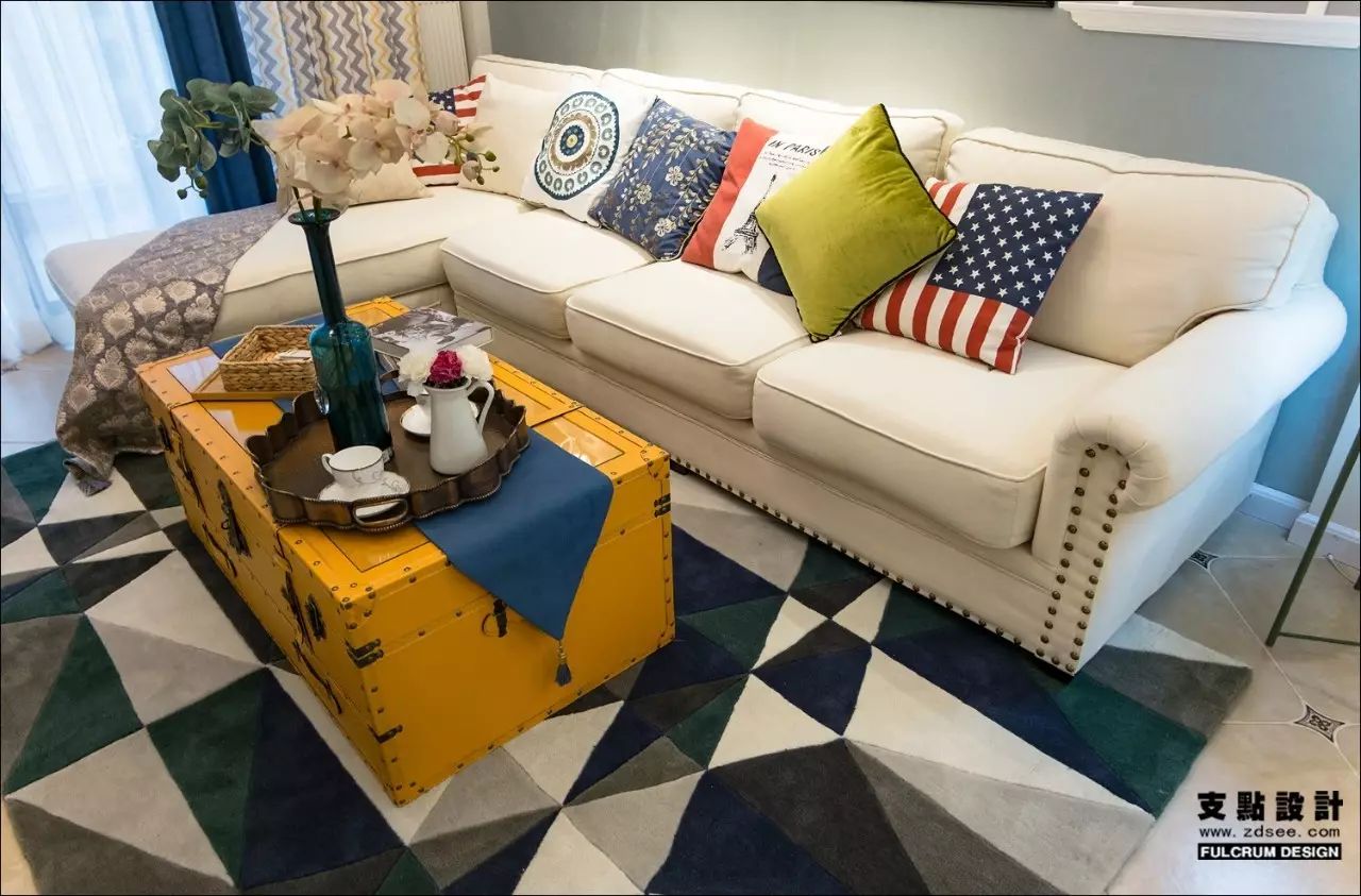 融侨城地中海混搭风 | 支点设计的 107 平米多彩海平线-24