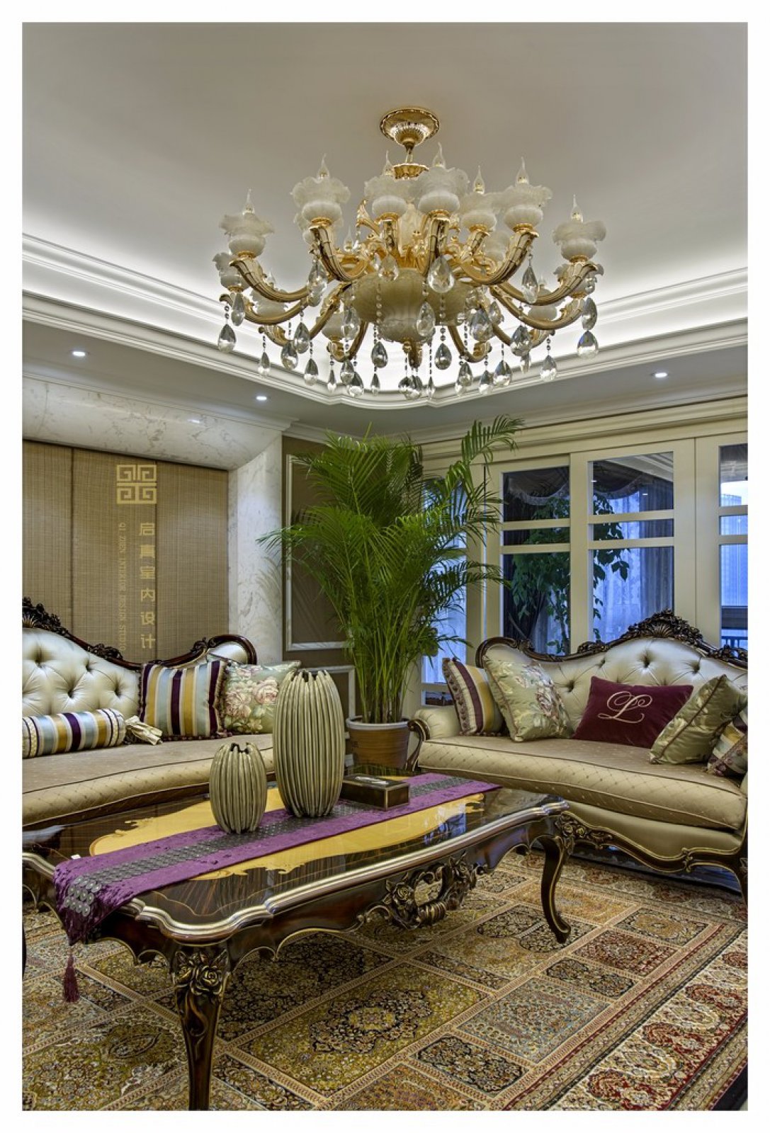 255㎡中国慈溪维科太子湾欧式住宅  启真设计-4