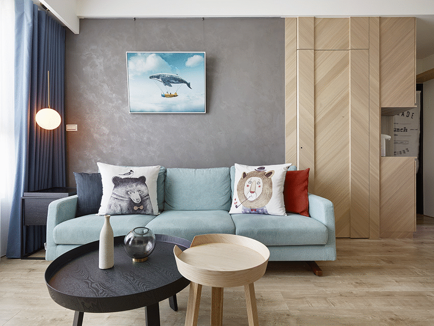 新北 50 平北欧风亲子公寓 | 释放空间,优化动线,增添收纳-10