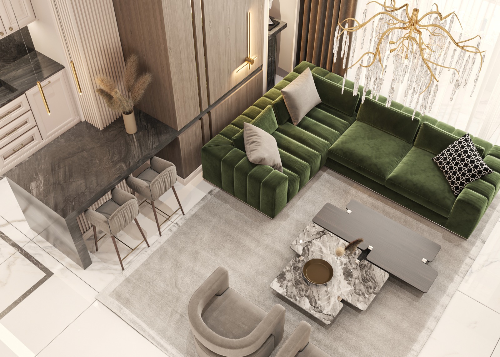 新古典主义客厅丨Palestine-11