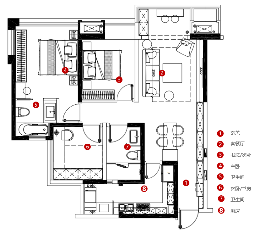 90 后新婚夫妻的时尚爱巢丨堇尚悦设计-4