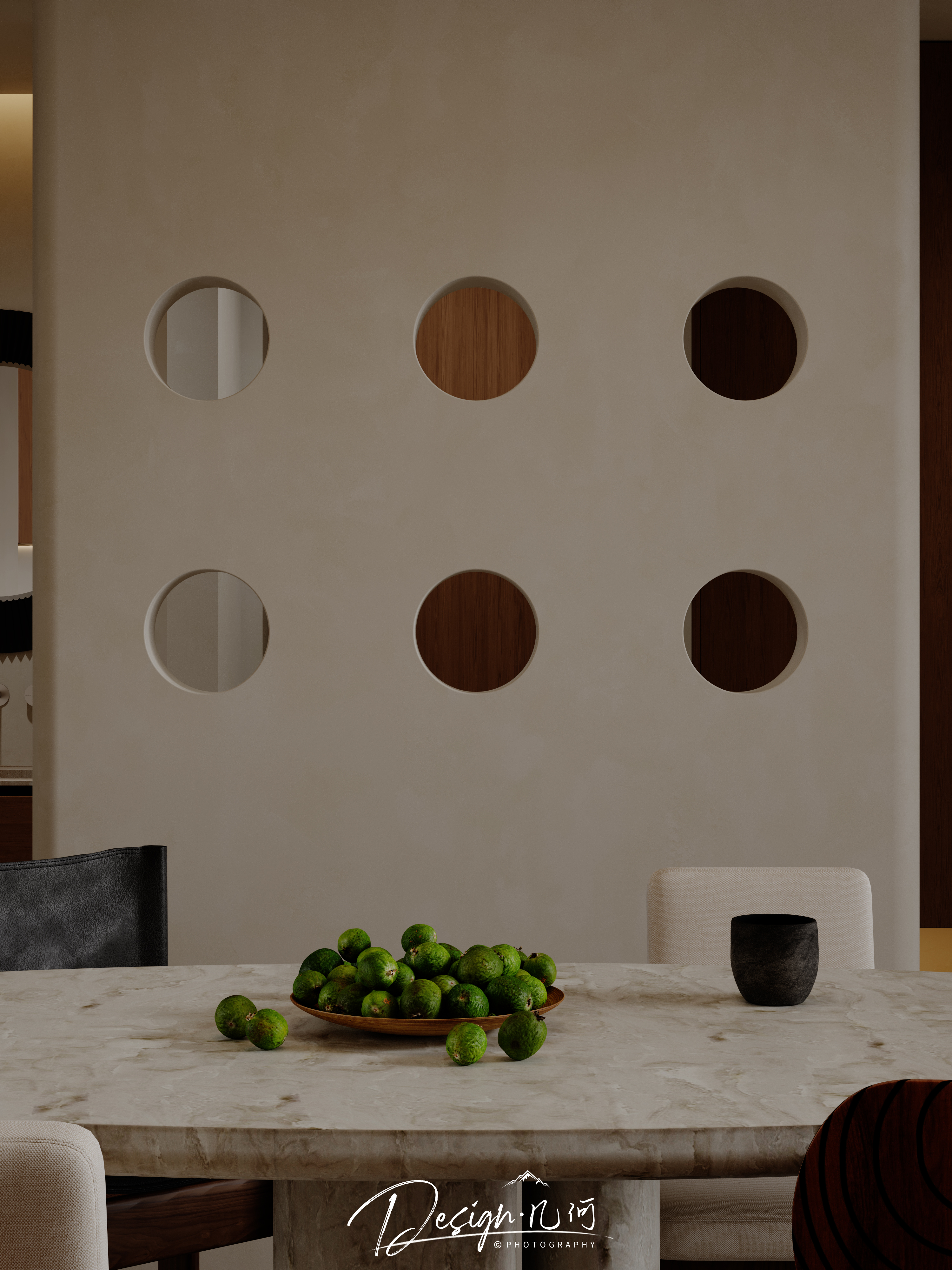 几何空间视觉表现 | 天玺湾中古风客餐厅（阴天篇）-17