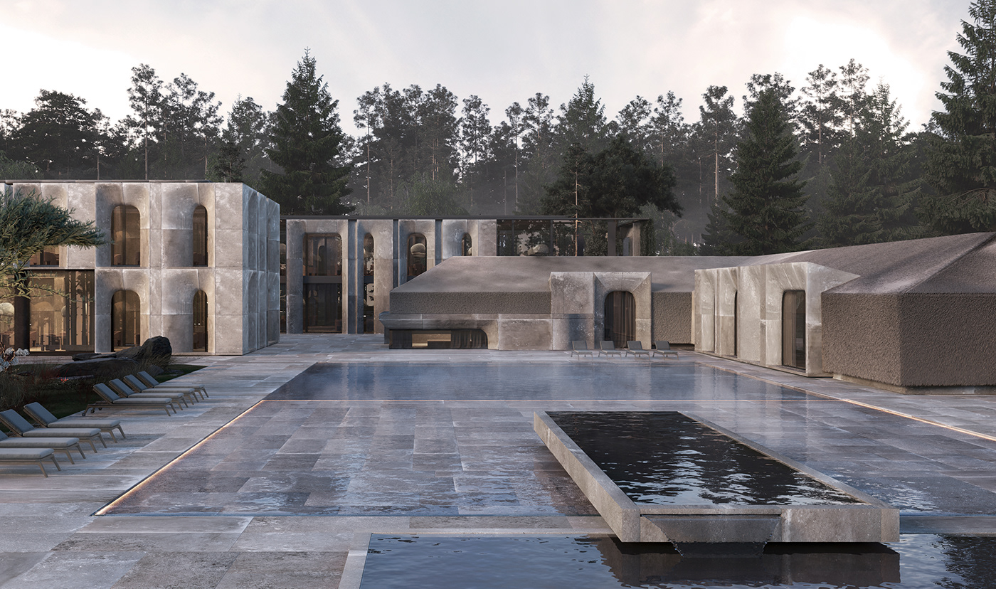 Sergey Makhno Architects 马赫诺乡村度假酒店概念方案-19