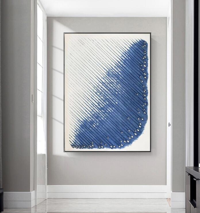 玄关装饰画厚肌理油画-1