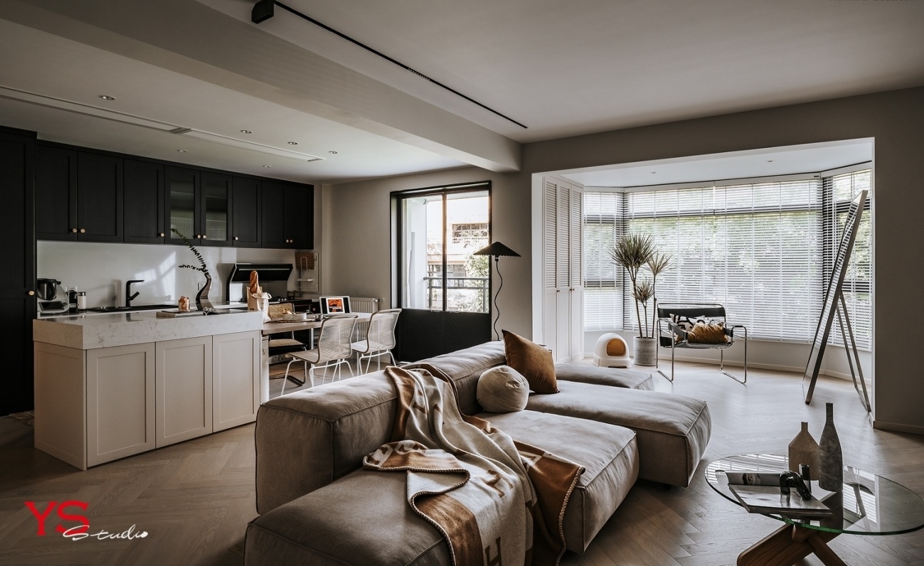 奶咖色之家 · 融合复古与极简的一室设计丨中国重庆-32