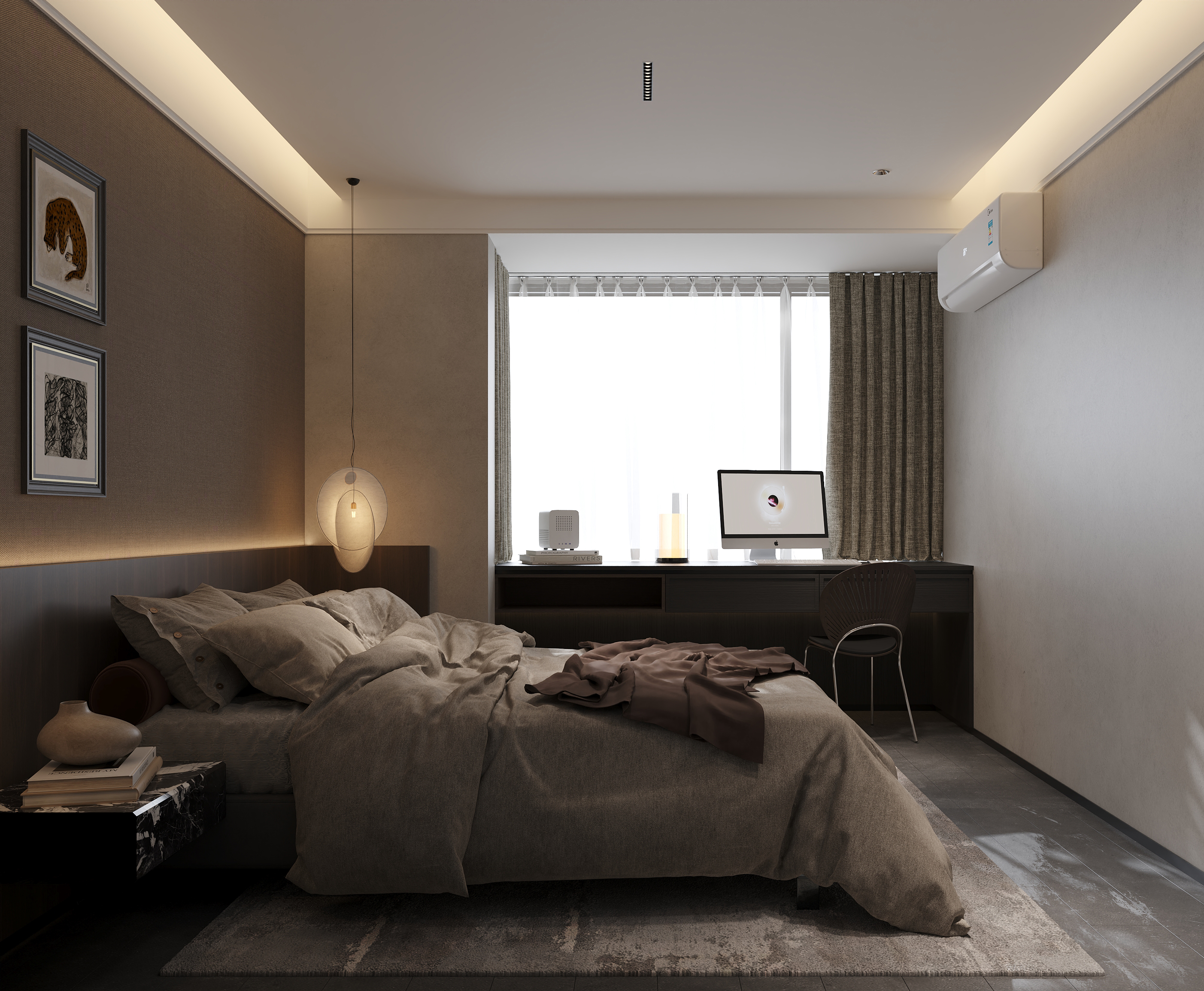 沈阳  悦景新世界146㎡  复古老钱风效果表现-22