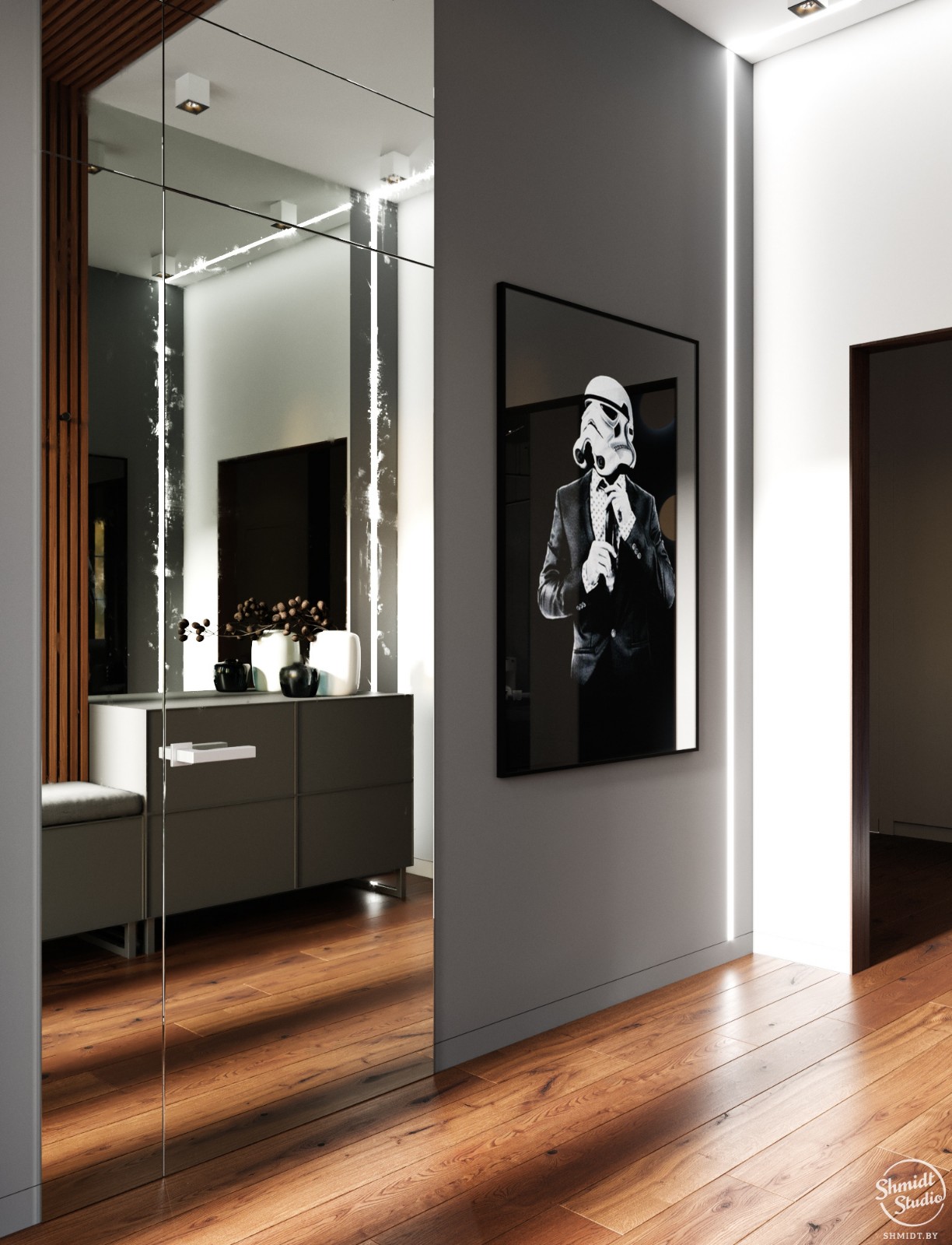 明斯克 100m²现代优雅住宅设计-24